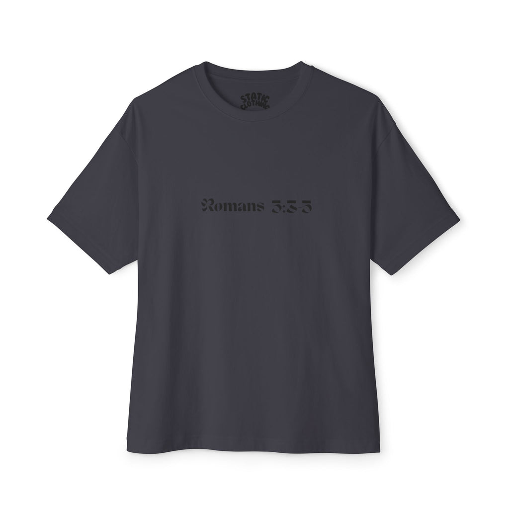 Romans 8:38 Tee — Christian Cross & Crown of Thorns Oversized Shirt