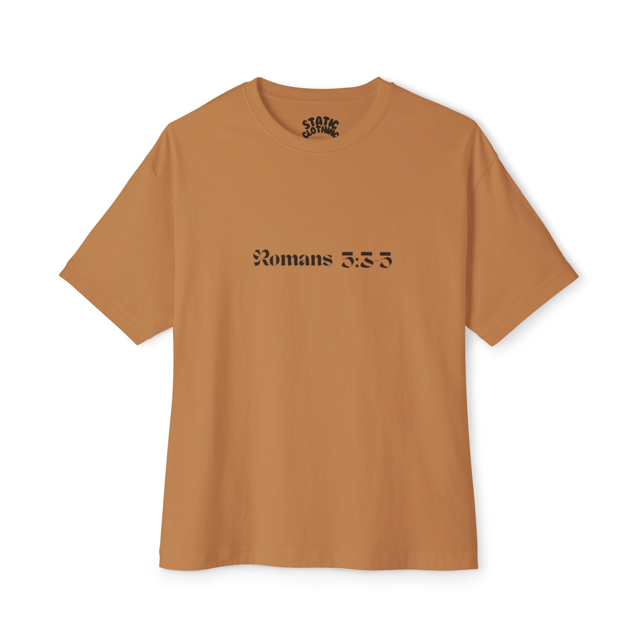 Romans 8:38 Tee — Christian Cross & Crown of Thorns Oversized Shirt
