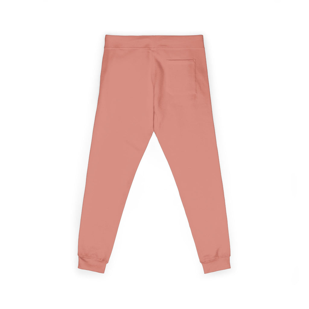 Embroidered Fleece Sweatpants — Cozy Coral Joggers for Everyday Comfort