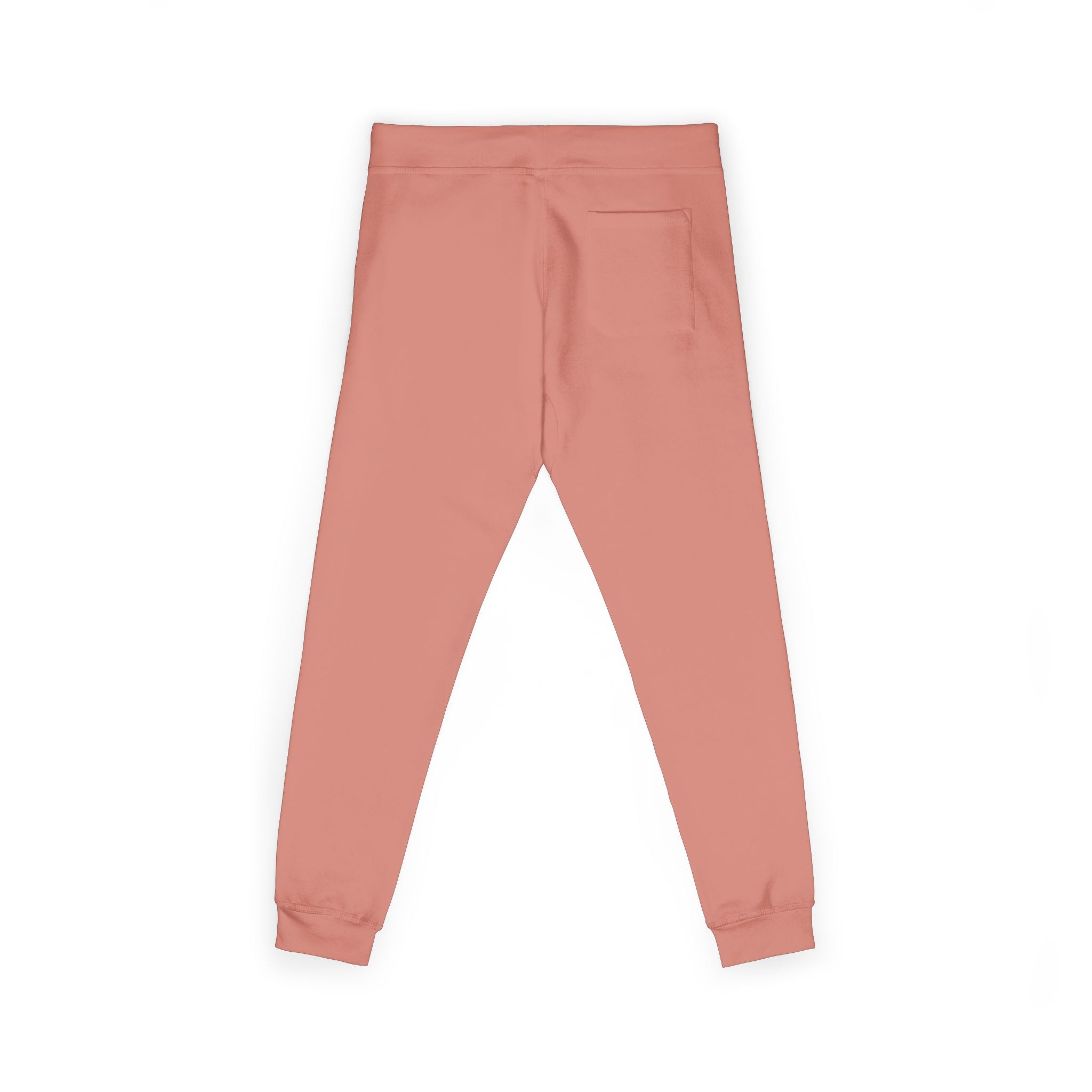 Embroidered Fleece Sweatpants — Cozy Coral Joggers for Everyday Comfort