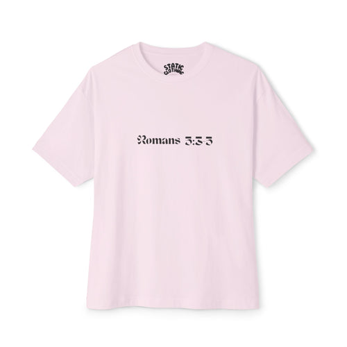 Romans 8:38 Tee — Christian Cross & Crown of Thorns Oversized Shirt