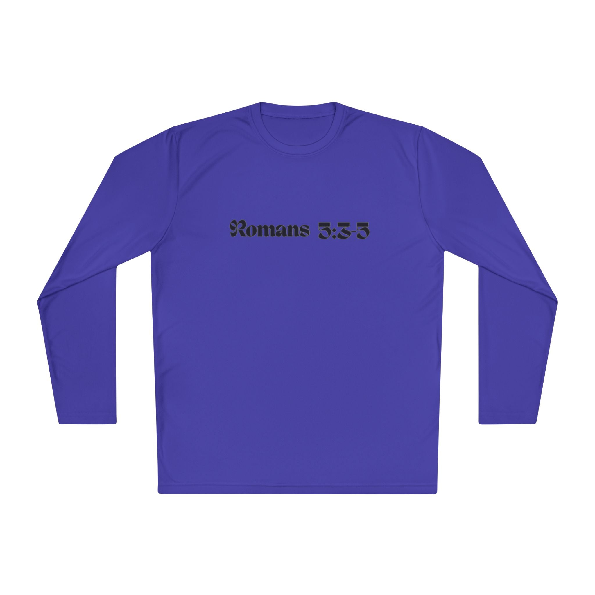 Romans 5:8 Long Sleeve Tee — Crown of Thorns Christian Faith Shirt