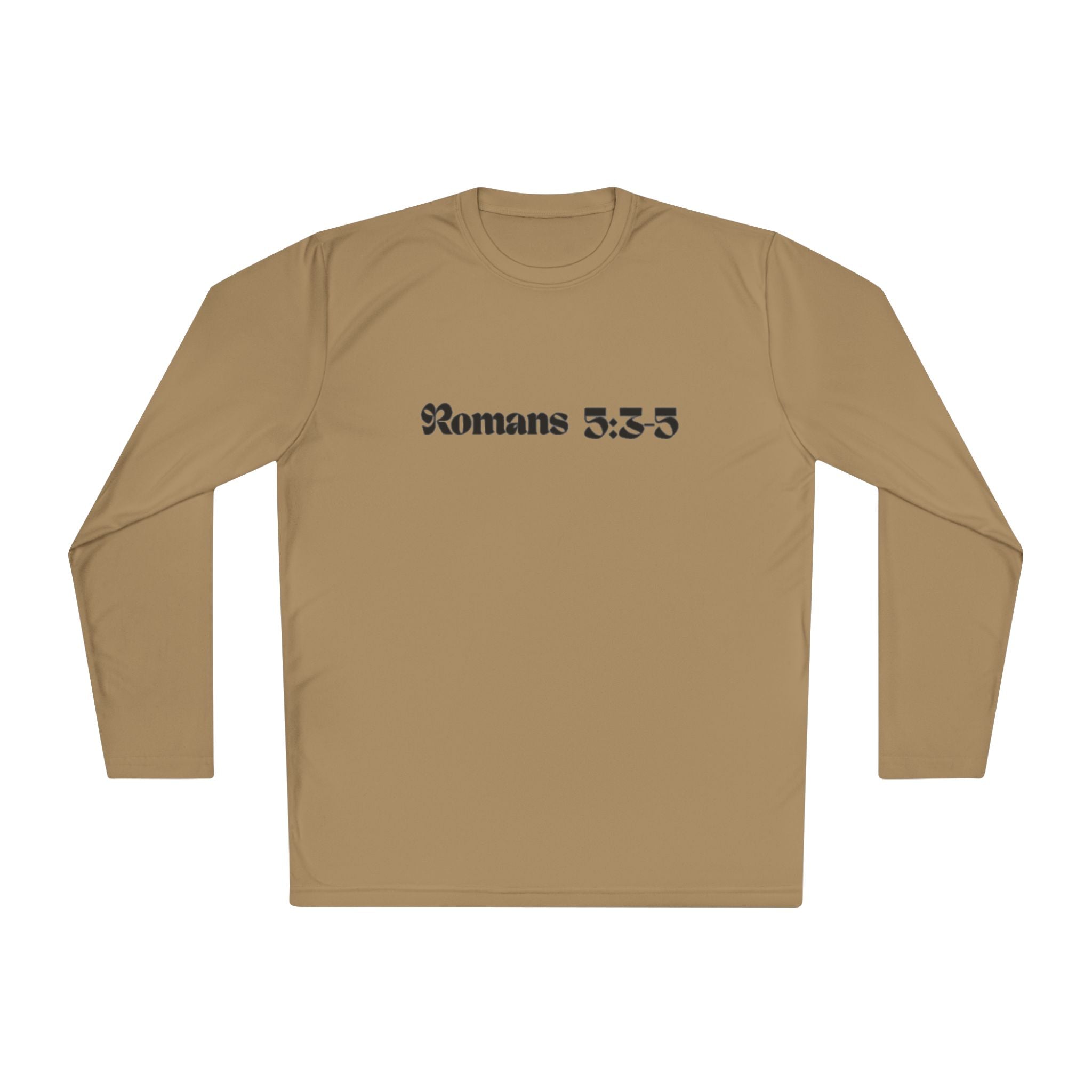 Romans 5:8 Long Sleeve Tee — Crown of Thorns Christian Faith Shirt