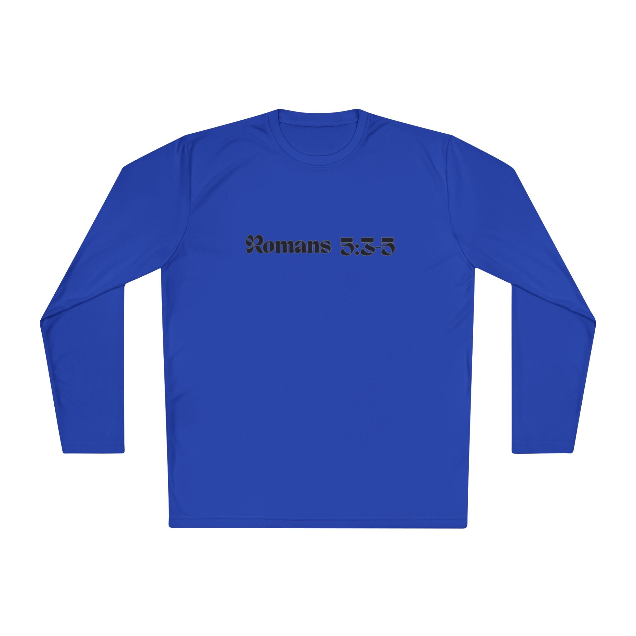 Romans 5:8 Long Sleeve Tee — Crown of Thorns Christian Faith Shirt